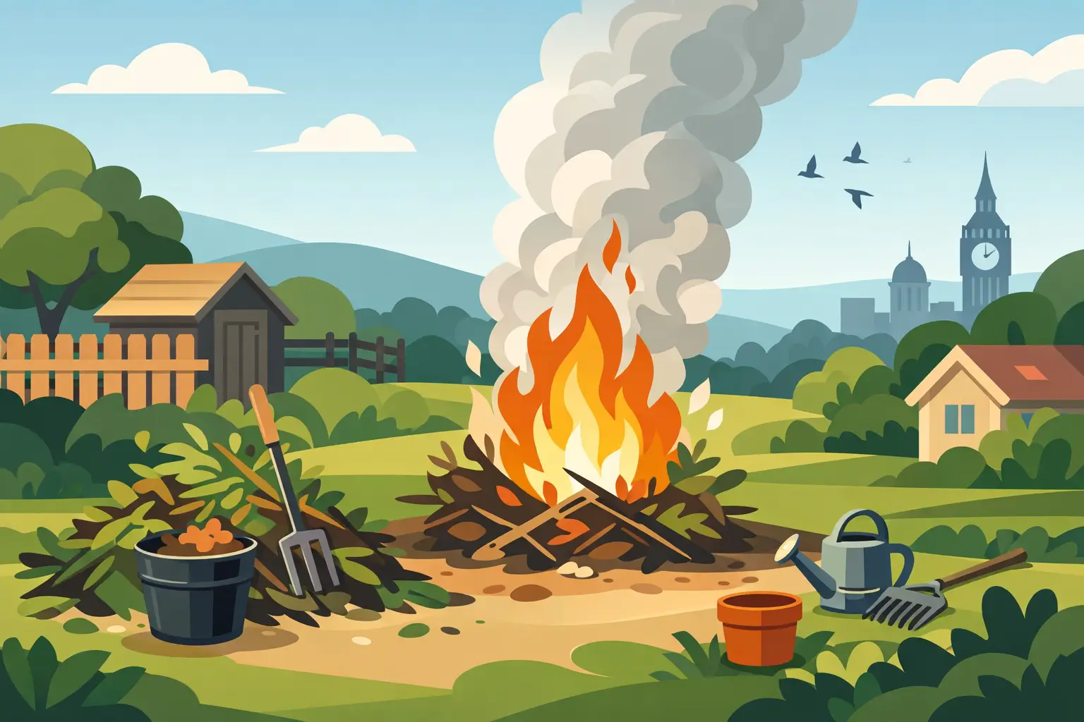 Can I Burn Garden Waste in the UK?